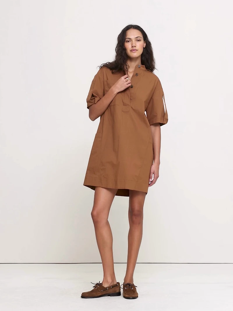 Utility Shift Mini Dress