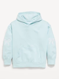 Printed Loose Pullover Hoodie for Girls