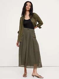 Mixed Media Utility Skirt