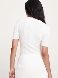 Crinkle Knit Top
