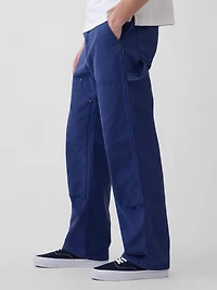 90s Loose Canvas Double-Knee Carpenter Pants