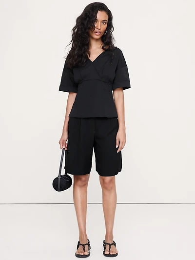 Soft Cotton Fitted Waist Top