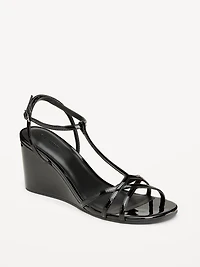 T-Strap Wedge Sandals for Women