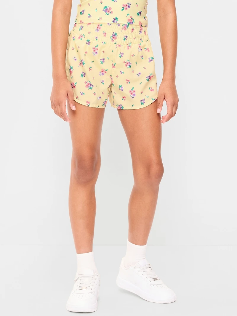 High-Waisted Dolphin-Hem Run Shorts for Girls