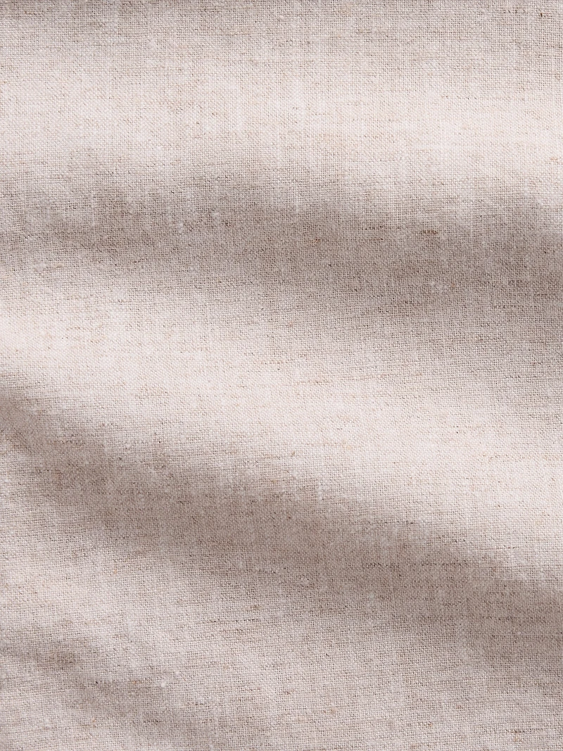 Linen-Blend Oversized Shirt