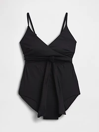 Cutout Wrap One-Piece Swimsuit