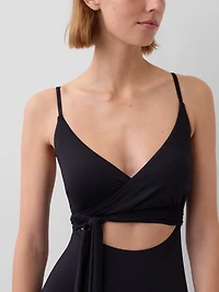 Cutout Wrap One-Piece Swimsuit