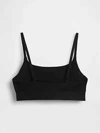 Organic Stretch Cotton Logo Bralette