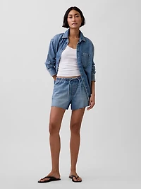 3.5” Low Slung Easy Denim Shorts