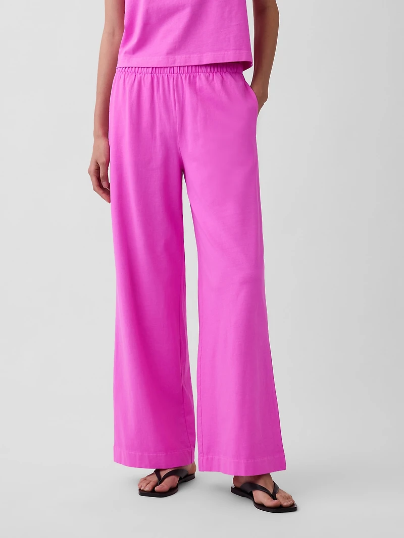 Knit Wide-Leg Pants