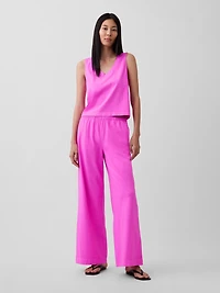 Knit Wide-Leg Pants