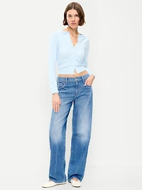 Low-Rise Loose Jeans
