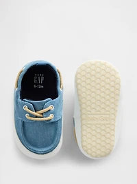 Baby Denim Boat Shoes