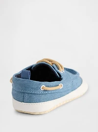 Baby Denim Boat Shoes