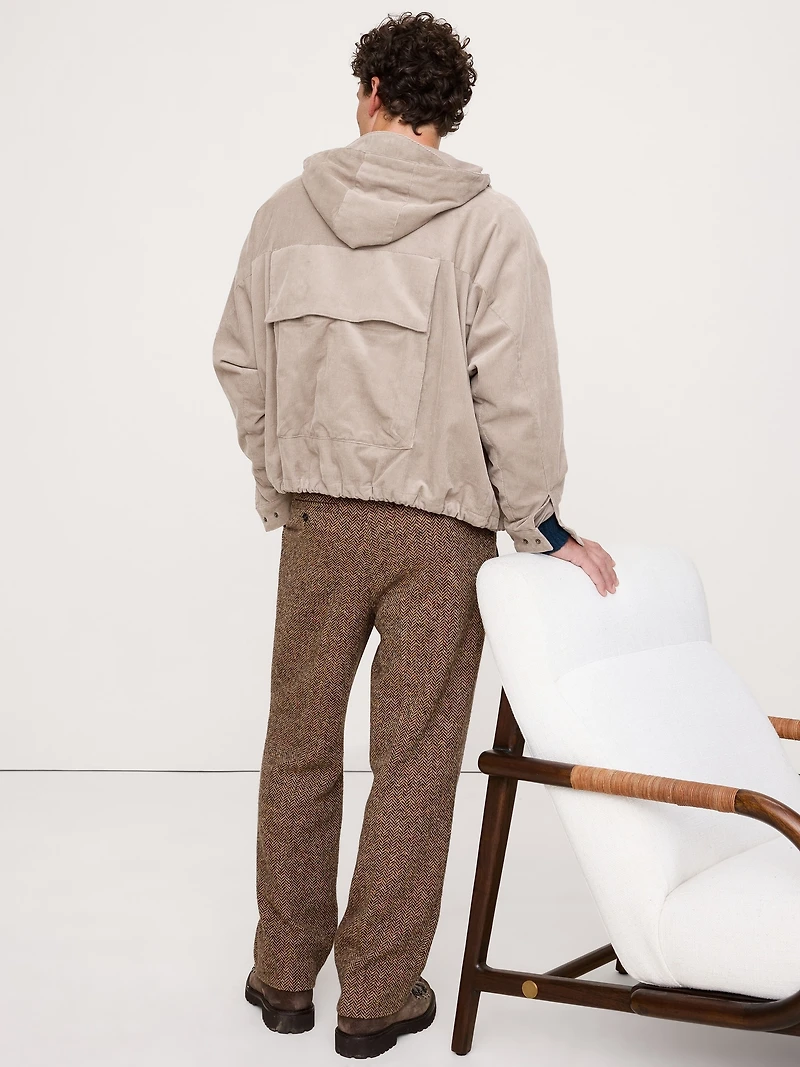 Loose-Fit Corduroy Utility Jacket