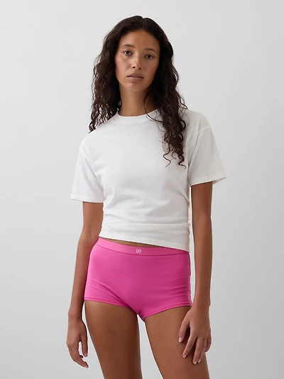 Organic Stretch Cotton High Rise Shorty
