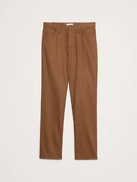 Straight Linen-Cotton Traveler Pant