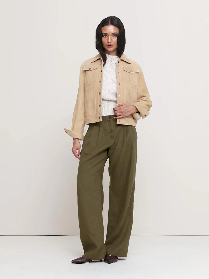 The Soho Wide-Leg Pant Linen
