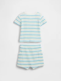 Baby Waffle Henley Outfit Set