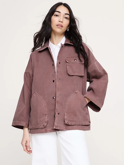 Washed Cotton Chore Jacket