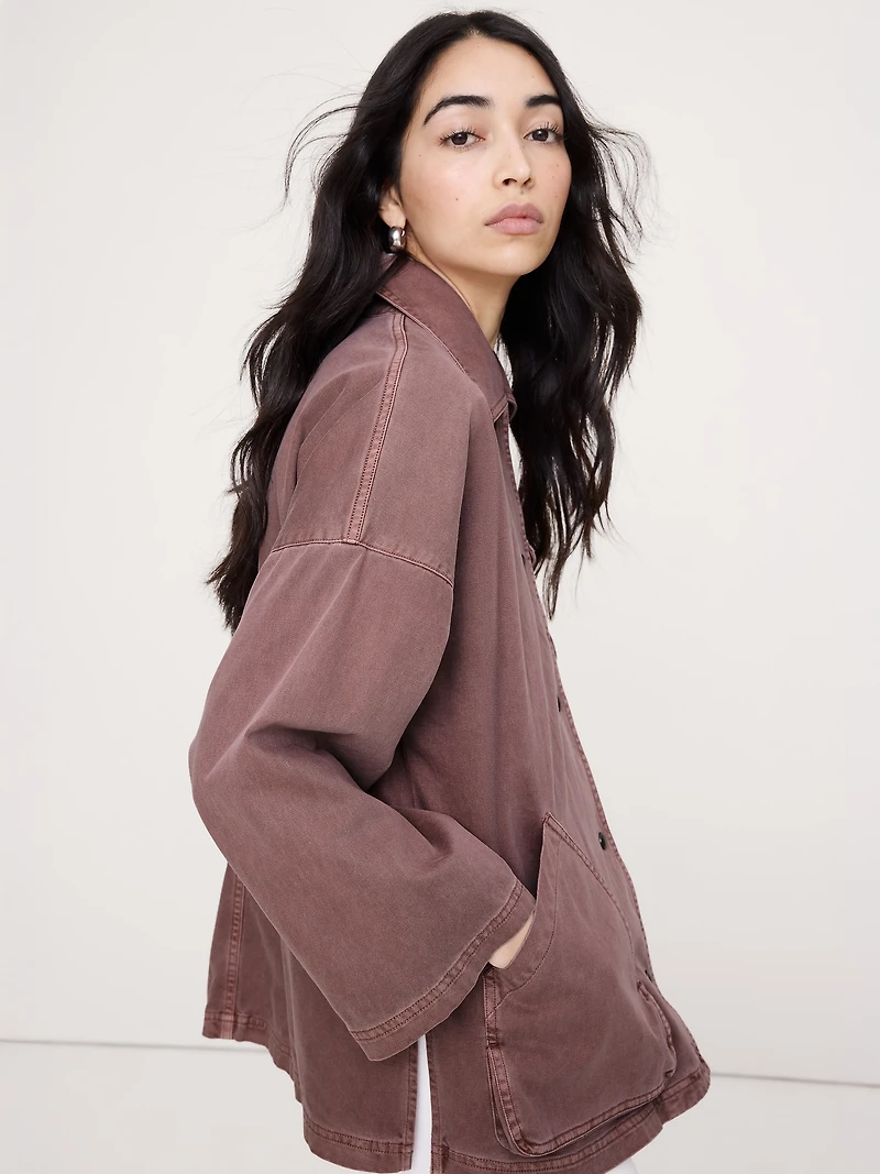 Washed Cotton Chore Jacket