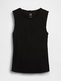 Pointelle Shell Tank Top