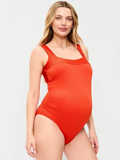 Maillot de bain une-pièce structuré maternit