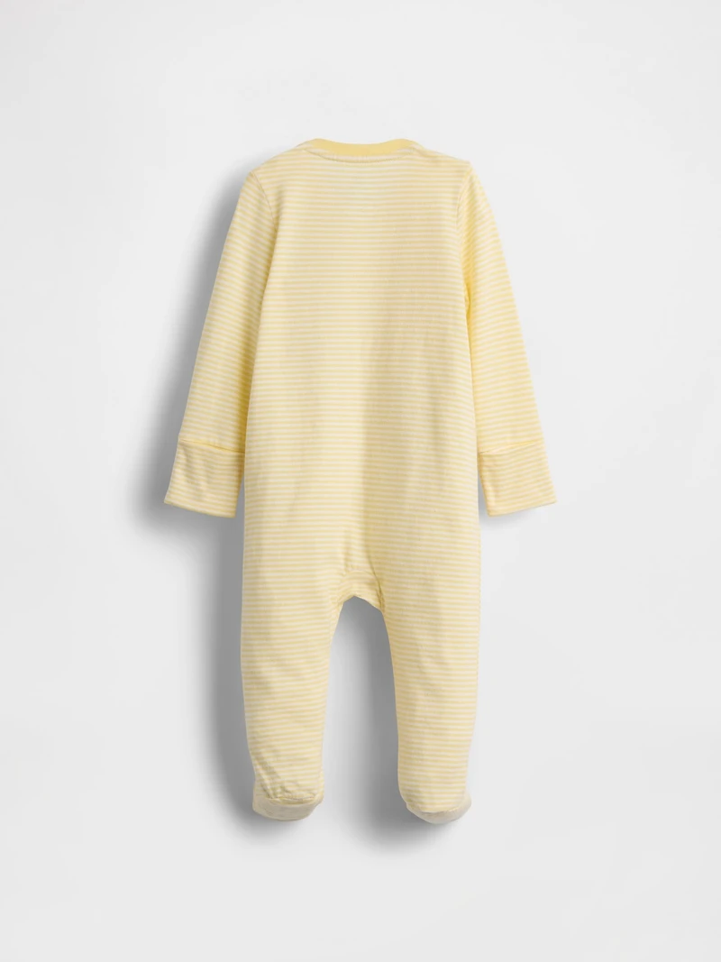 Baby Organic Cotton Footed Zip One-Piece