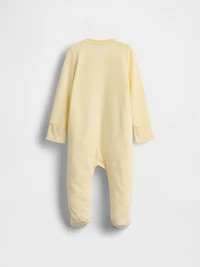 Baby Organic Cotton Footed Zip One-Piece