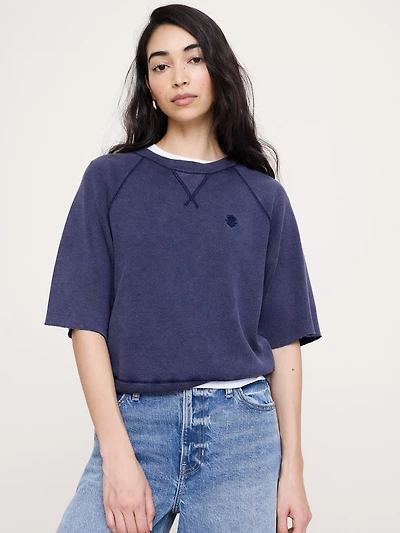 Garment Dye Sweatshirt Tee