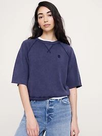 Garment Dye Sweatshirt Tee