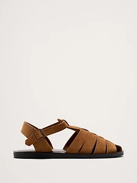 Suede Fisherman Sandal