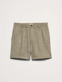 7" Plaid Pull-On Short