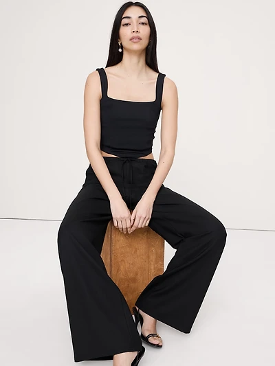 Sculpted-Stretch Corset Tank