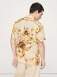 Standard-Fit Linen Resort Shirt