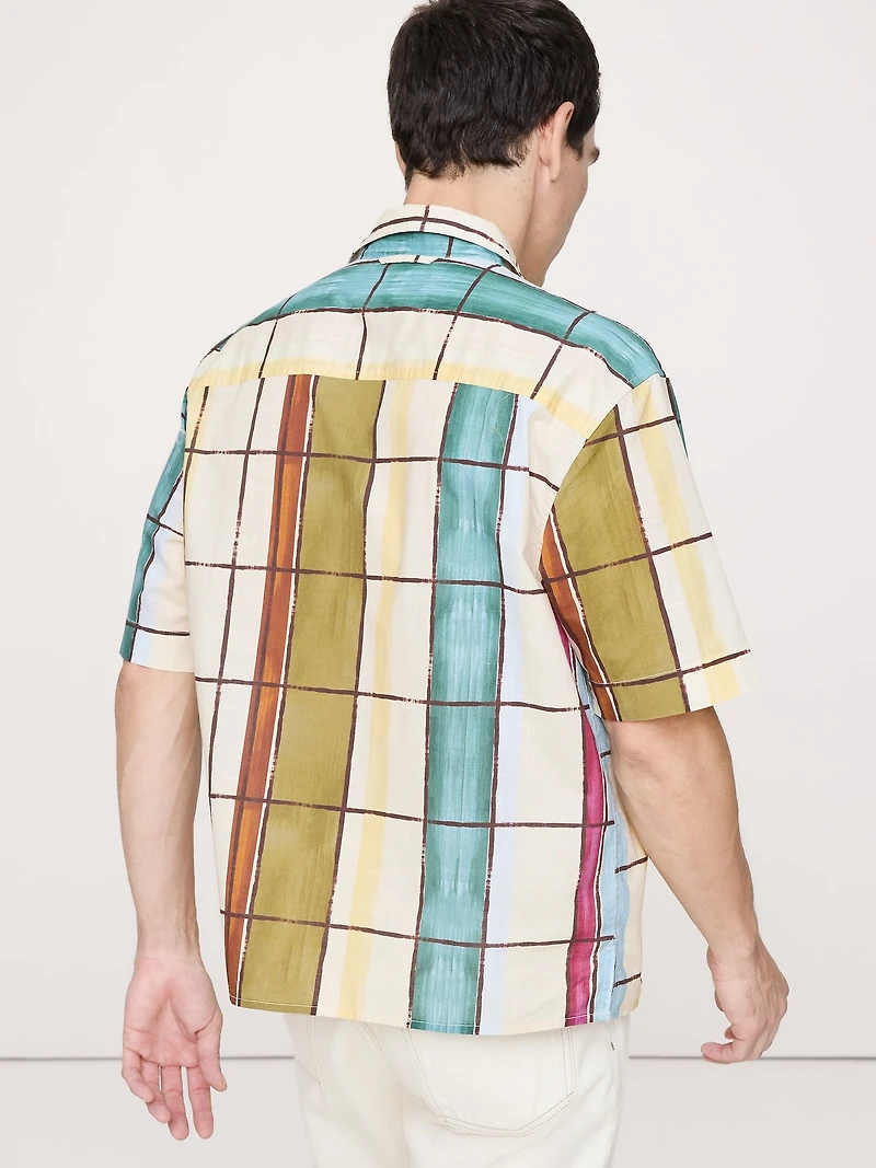 Relaxed-Fit Slub Cotton Resort Shirt