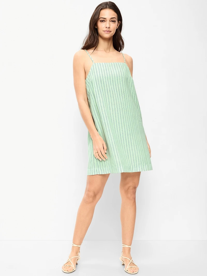 Strappy Mini Shift Dress