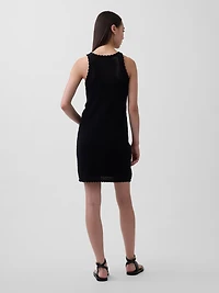 100% Cotton Crochet Mini Dress