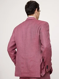Double-Breasted Linen-Merino Suit Jacket