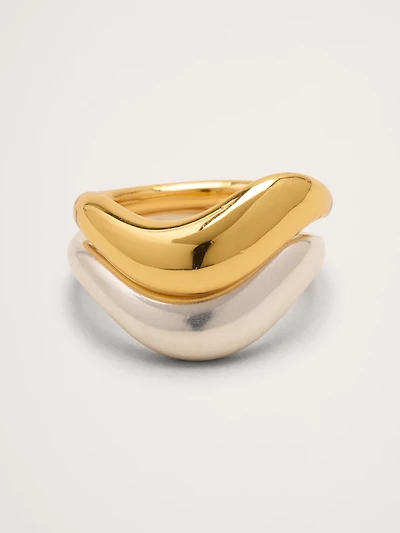 Wavy Ring Set