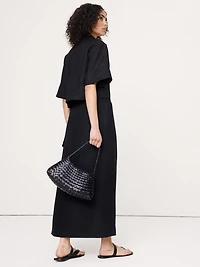 Linen Wrap Maxi Skirt