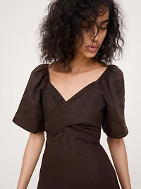 Linen Sweetheart Maxi Dress