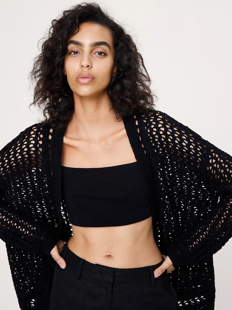 Cotton Crochet Cardigan