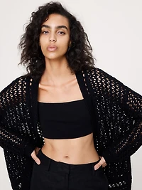 Cotton Crochet Cardigan