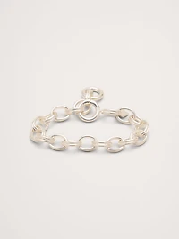 Double Oval Link Chain Bracelet