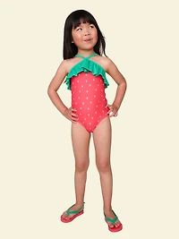 Ruffled One-Piece Swimsuit for Toddler Girls