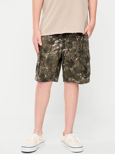Knee Length Baggy Ripstop Cargo Shorts for Boys