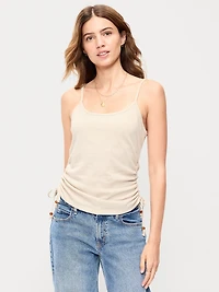 Shirred Side Cami Tank Top