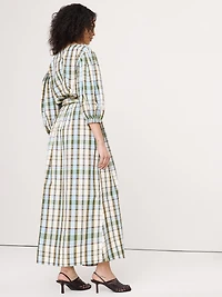 Lightweight Cotton Wrap Maxi Dress
