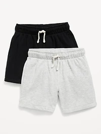 Above Knee Fleece Jogger Shorts 2-Pack for Boys